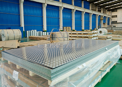 Patterned 5000 series aluminum alloy